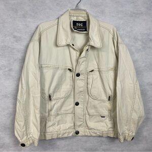 Vintage Fog London Fog Utility Jacket Men’s Medium Cream   Dad Grandpa